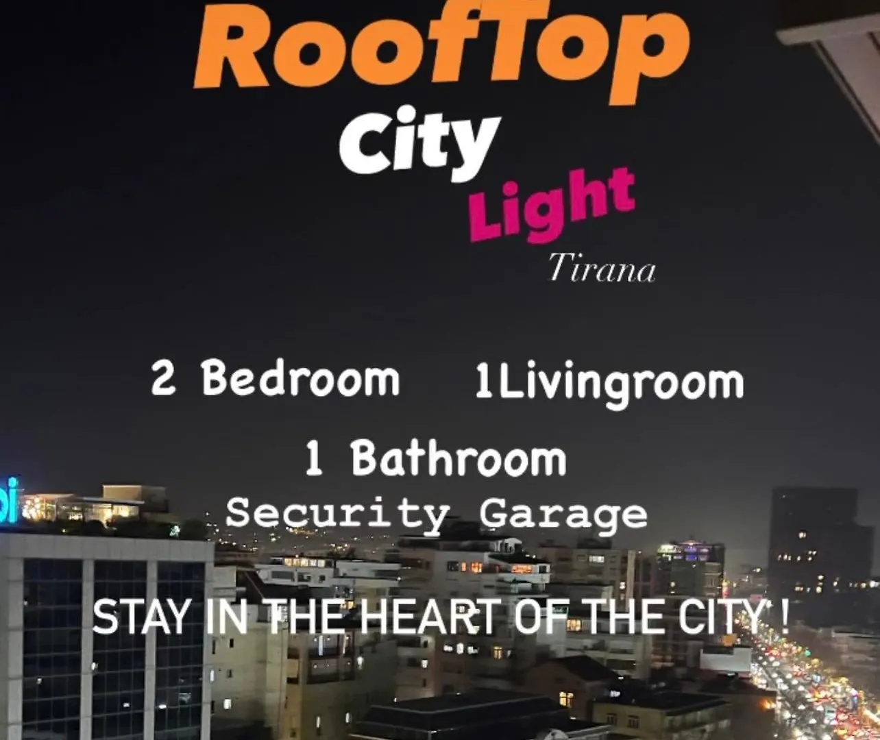 Appartamento Rooftop City Light Tirana