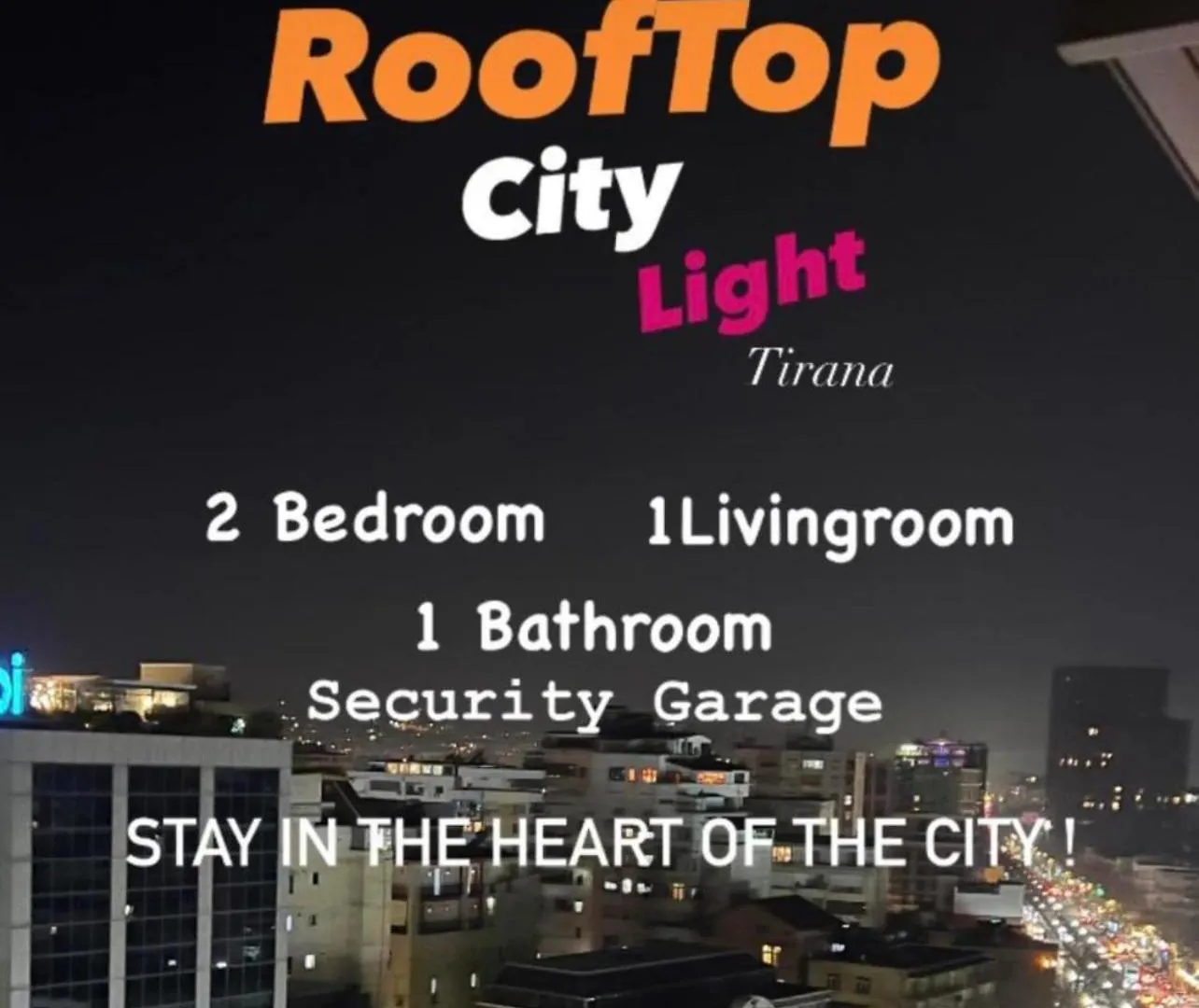 Rooftop City Light Tirana